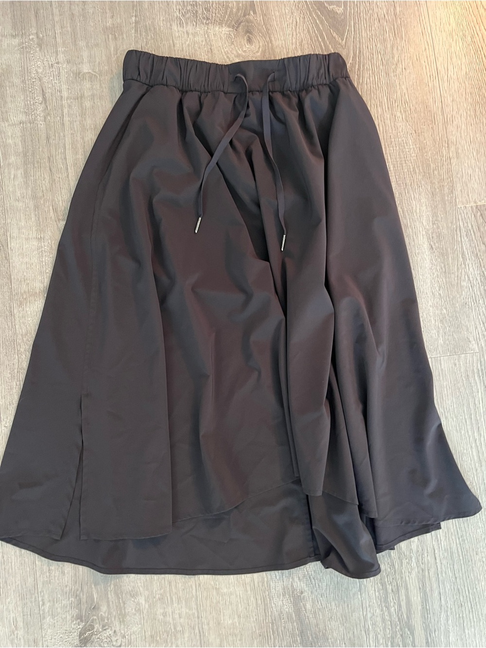 lululemon athletica Black High-Low Drawstring Skirt